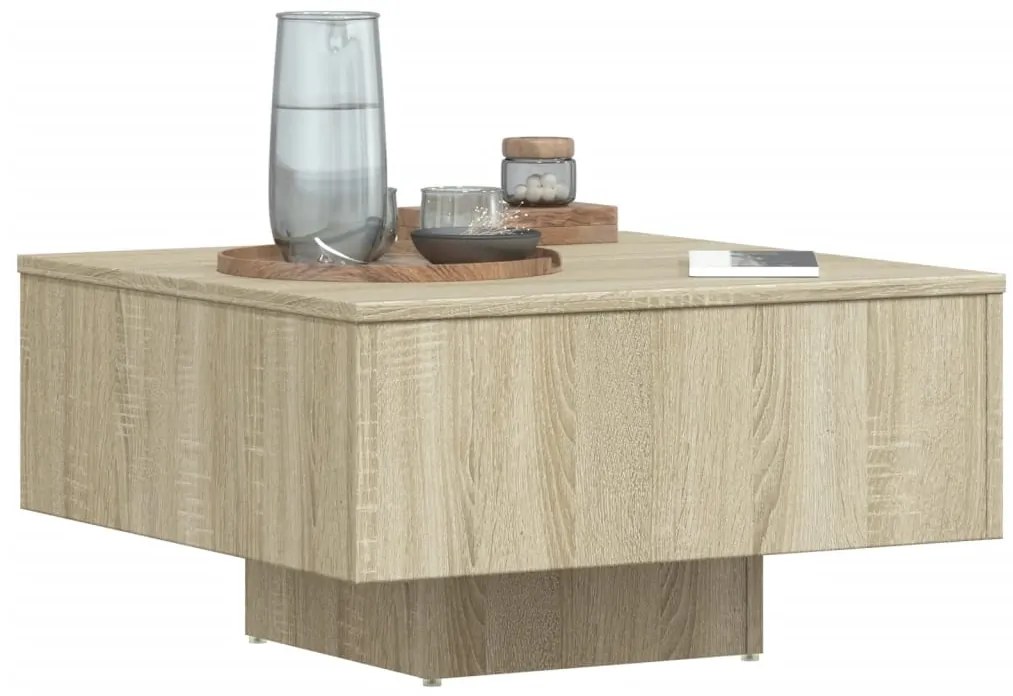 Mesa de centro 60x60x31,5 cm derivados madeira carvalho sonoma