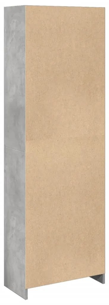 Estante 57x28,5x174 cm derivados de madeira cinzento cimento