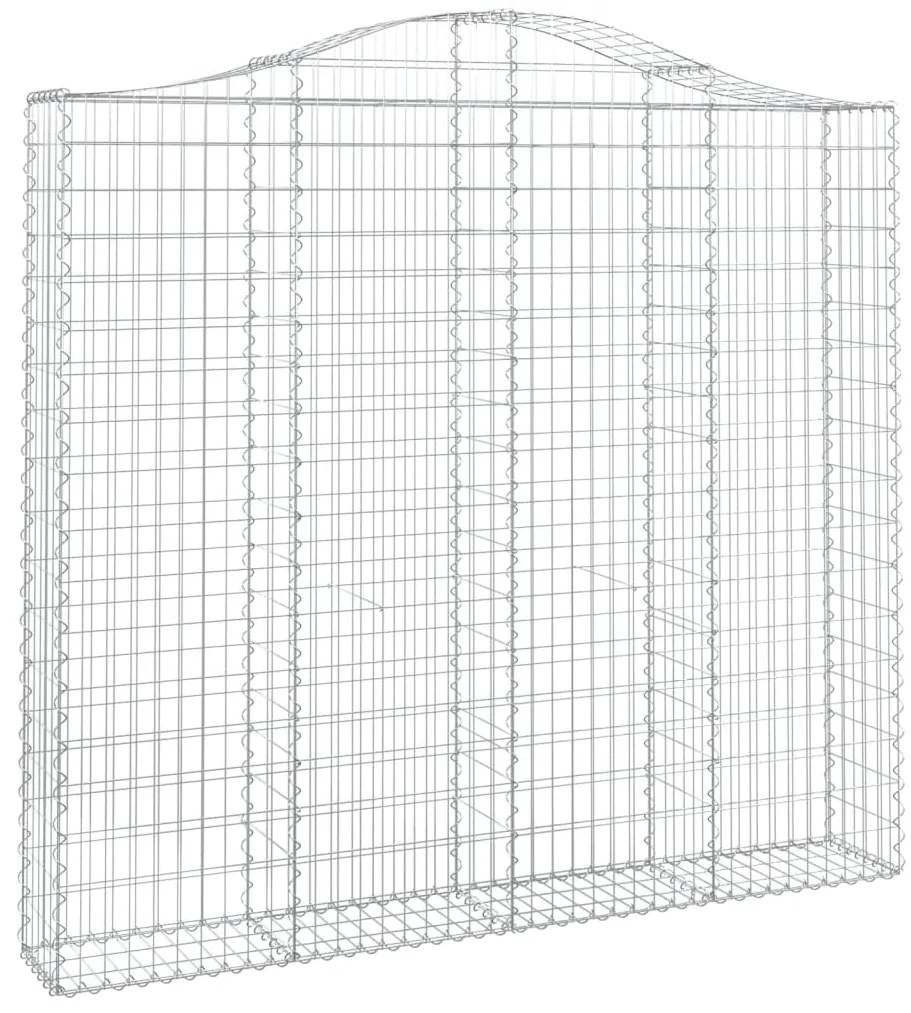 Cestos gabião arqueados 4pcs 200x30x180/200cm ferro galvanizado