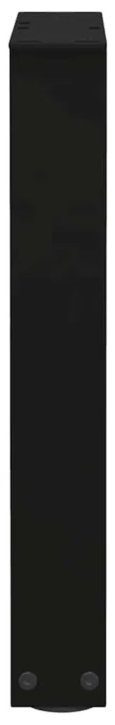Pés para mesa de centro em V 2 peças preto 28x(42-43,3) cm aço