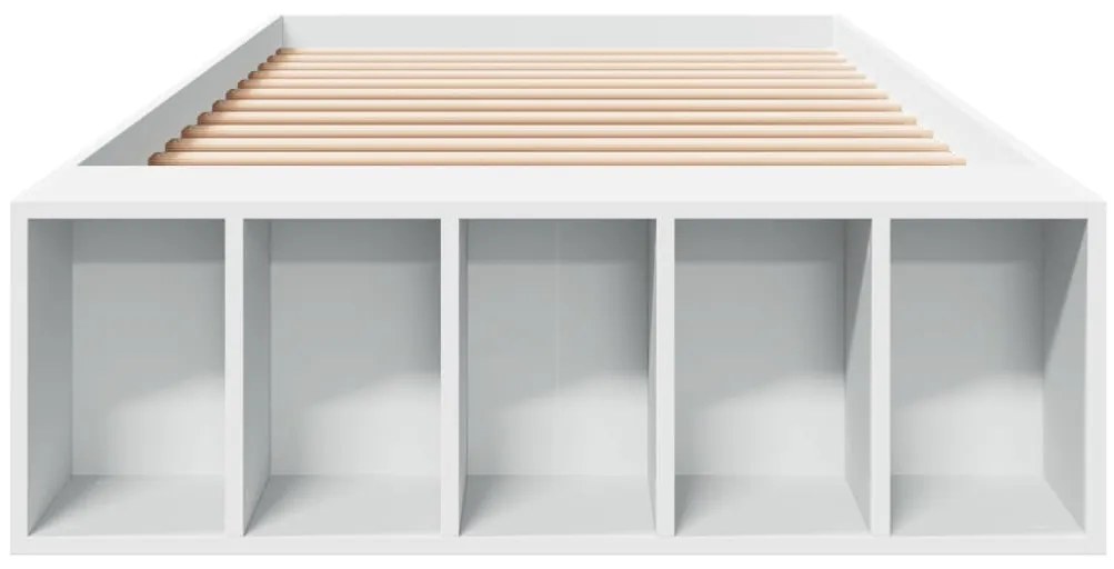 Estrutura de cama 90x190 cm derivados de madeira branco