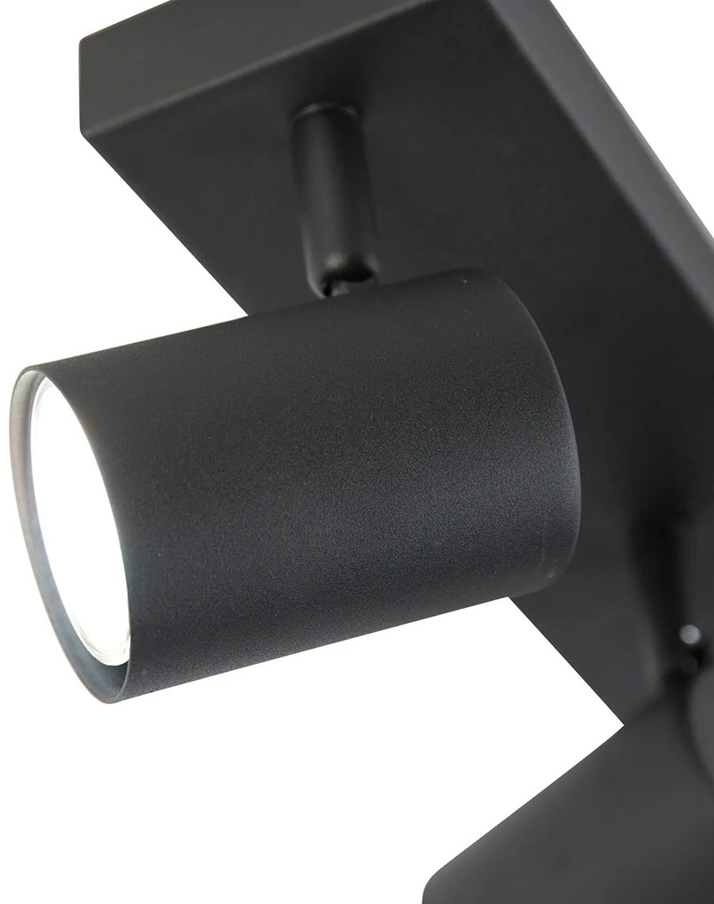 LED Candeeiro de teto inteligente preto retangular incl. 3 Wifi GU10 - Jeana Moderno