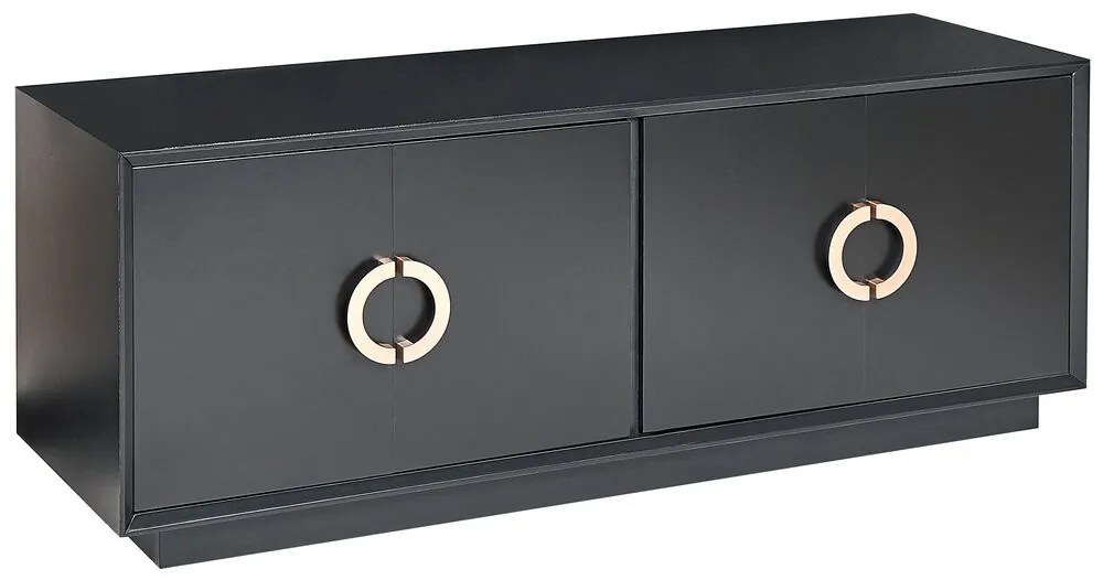 Aparador com 4 portas preto OXNARD Beliani