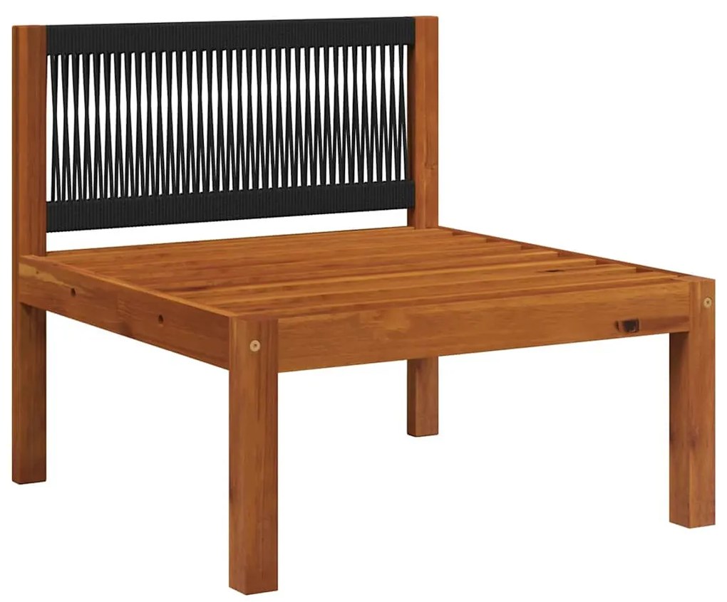 Conjunto de lounge de jardim vidaXL de 2 peças com almofadas de madeir