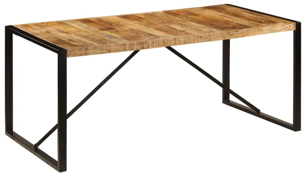 Mesa de jantar 180x90x75 cm madeira de magueira maciça