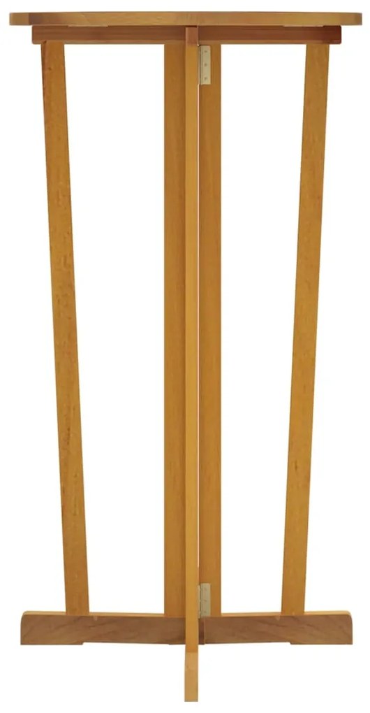 Mesa de bar dobrável 90x65x105 cm madeira de teca maciça
