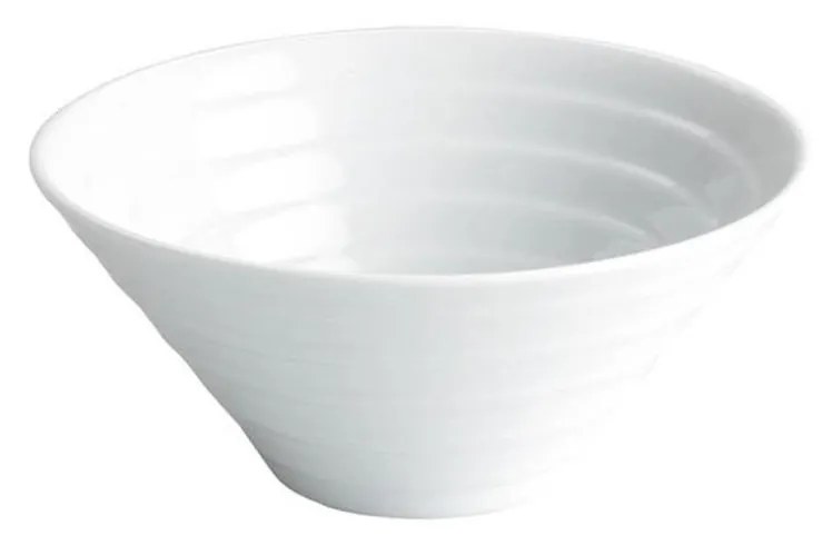 Saladeira Porcelana Rayas Branco 32cl 14X6.5cm