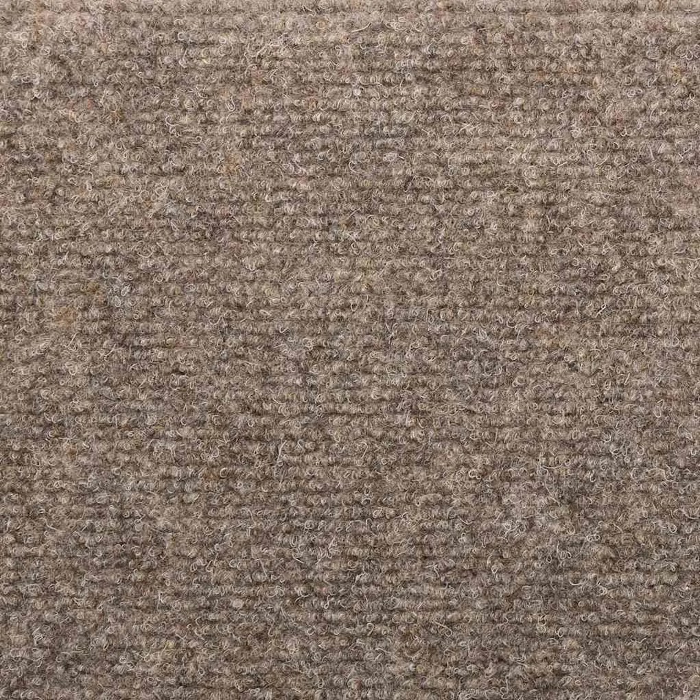 Tapetes de escada autoadesivos 10 pcs 65x21x4 cm agulhado creme