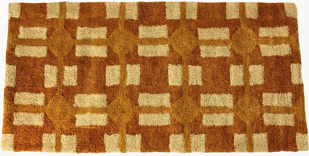 Tapete de banho de algodão Geometric