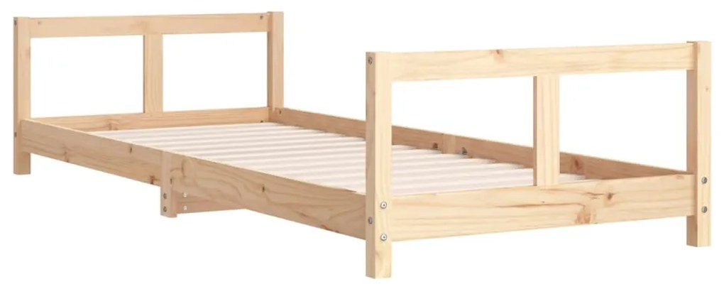 Estrutura de cama infantil 80x200 cm madeira de pinho maciça