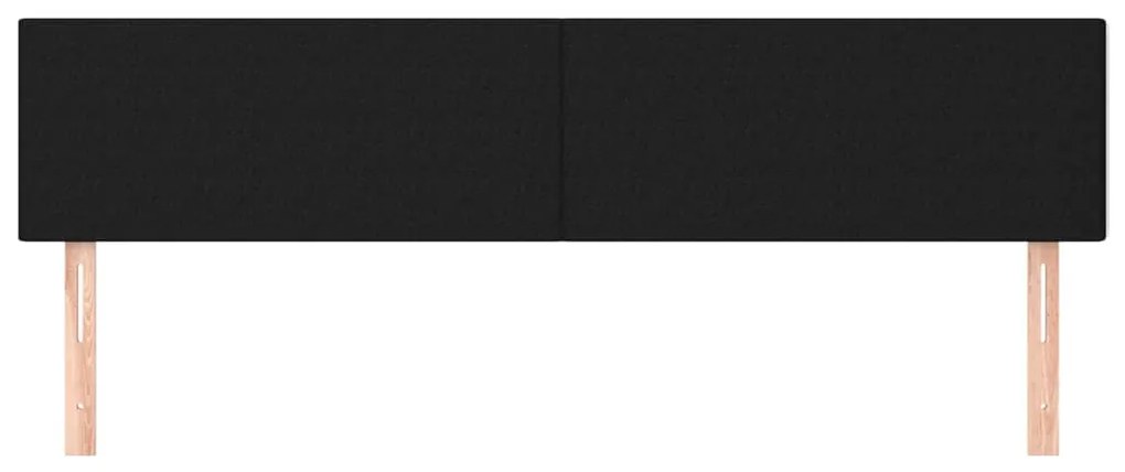Cabeceira de cama 2 pcs tecido 80x5x78/88 cm preto