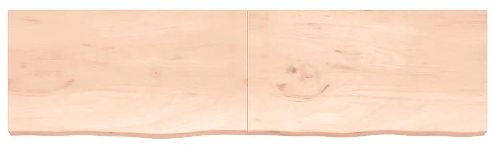 Prateleira de parede 220x60x(2-6)cm carvalho maciço não tratado