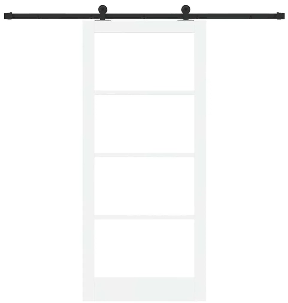 porta deslizante vidaXL com ferragens 'ORKDAL'Branca 93x211 cm