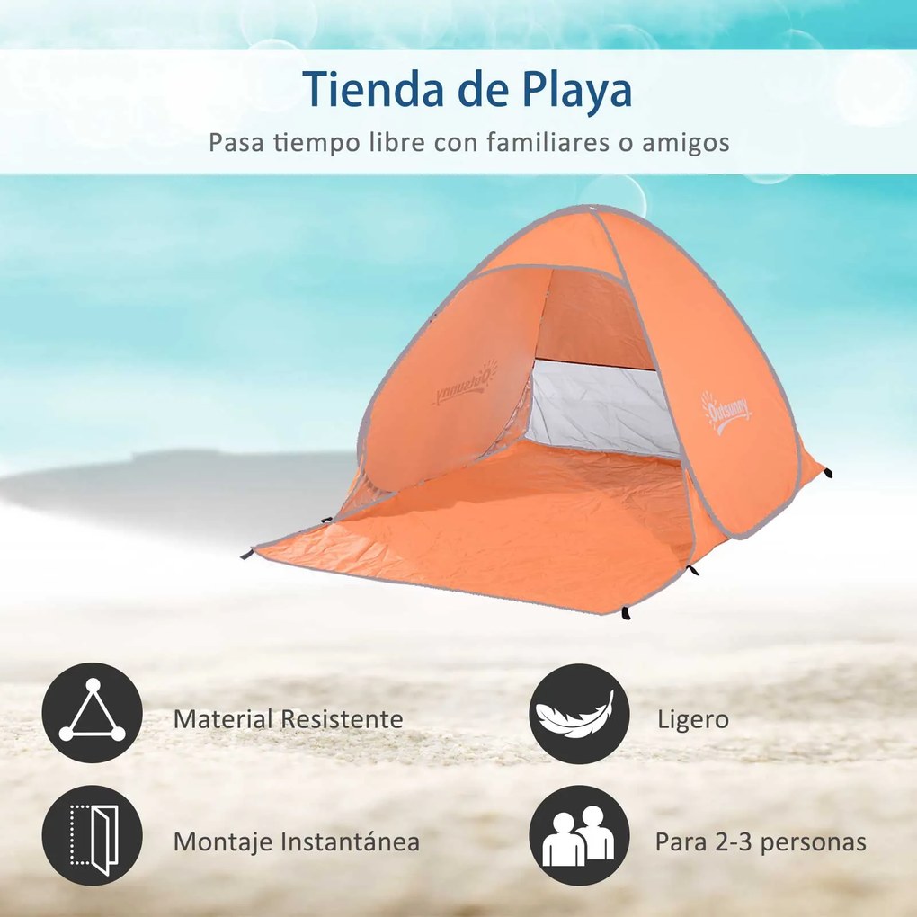 Outsunny Tenda Pop-up Instantâneo e Portátil com Janelas Protetoras pa