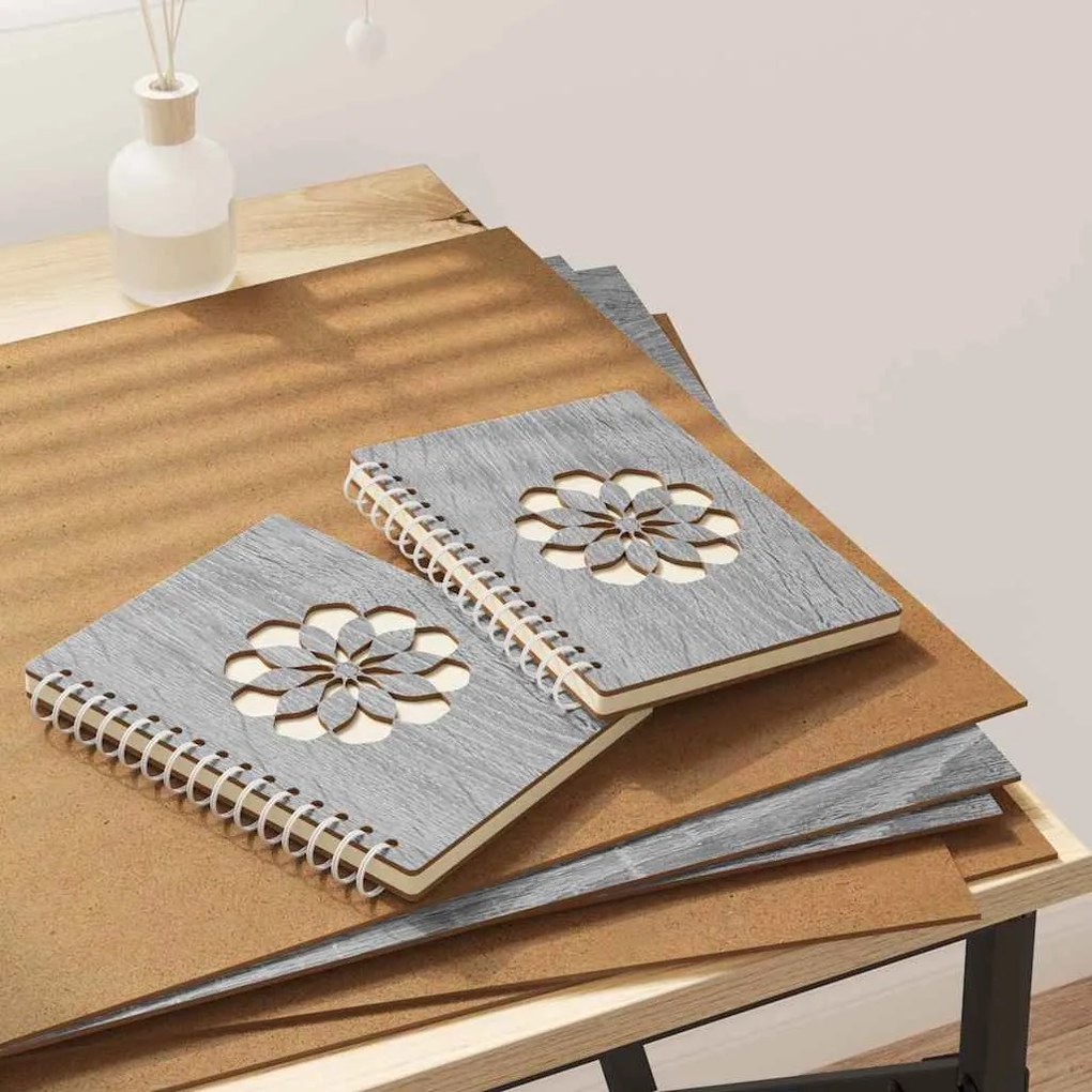 vidaXL Painéis de Decoração 12 pcs Cinza Sonoma 40 x 60 x 0,27 cm