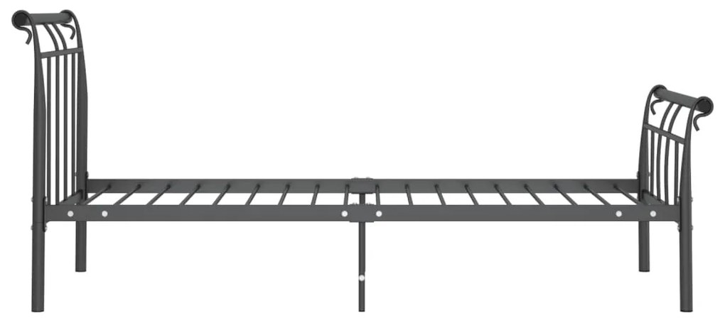 Estrutura de cama 100x200 cm metal preto