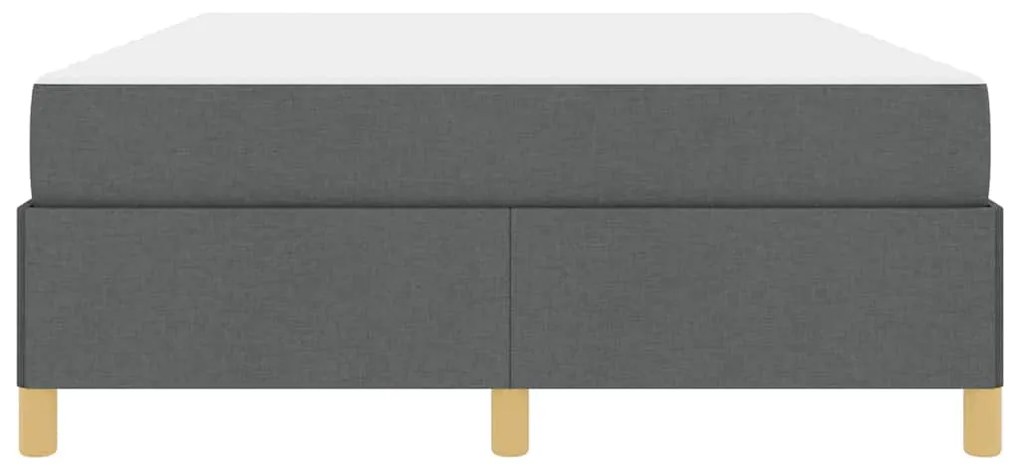 Cama Box Cinza Escuro e Branco e Cinza Escuro 140 x 190 cm