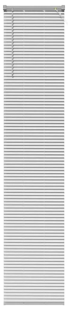 Persiana de Janela com cortinas Outros Manual Prata 80 x 130 cm Alumín