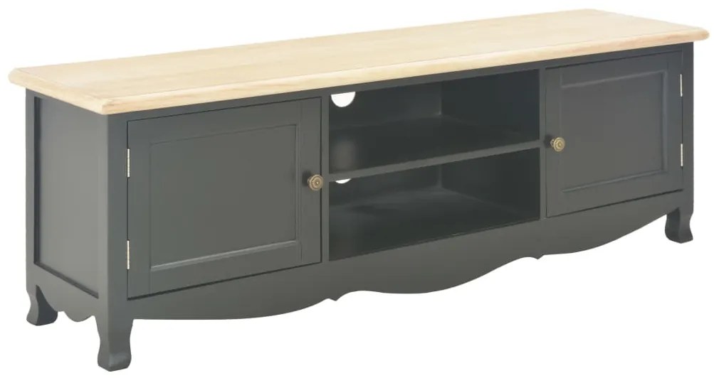 vidaXL Móvel de TV 120x30x40 cm madeira preto