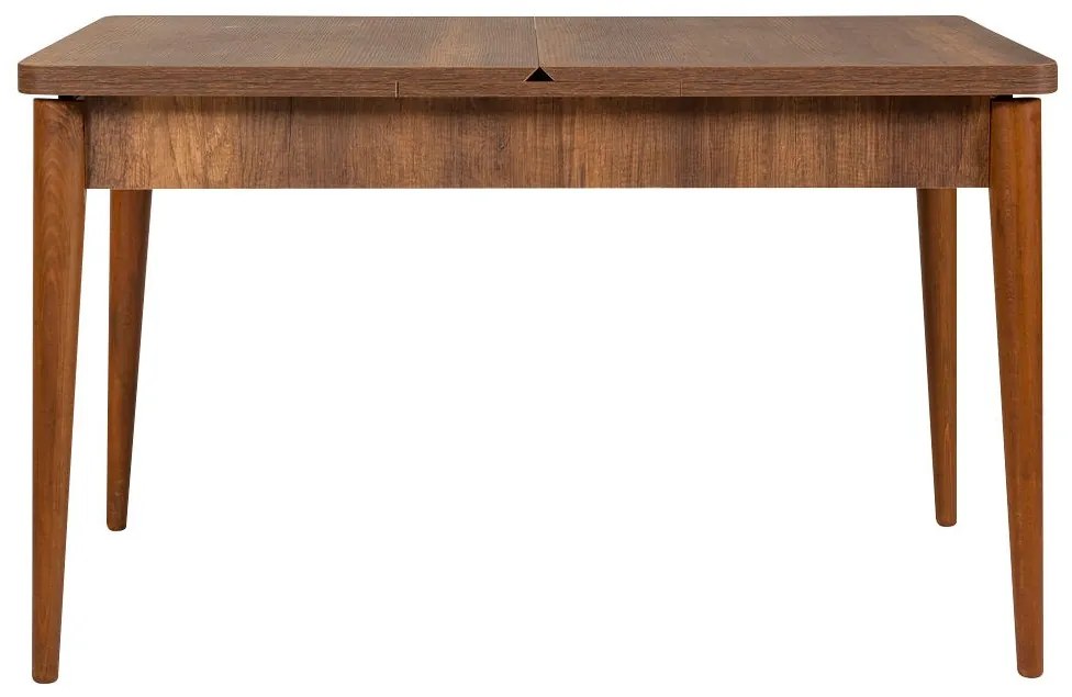 Conjunto de Mesa de Jantar Extensível Vina – Nogueira – 130x77x80 cm