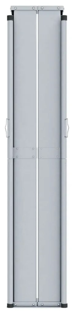 Toldo lateral retrátil 220x1200 cm castanho