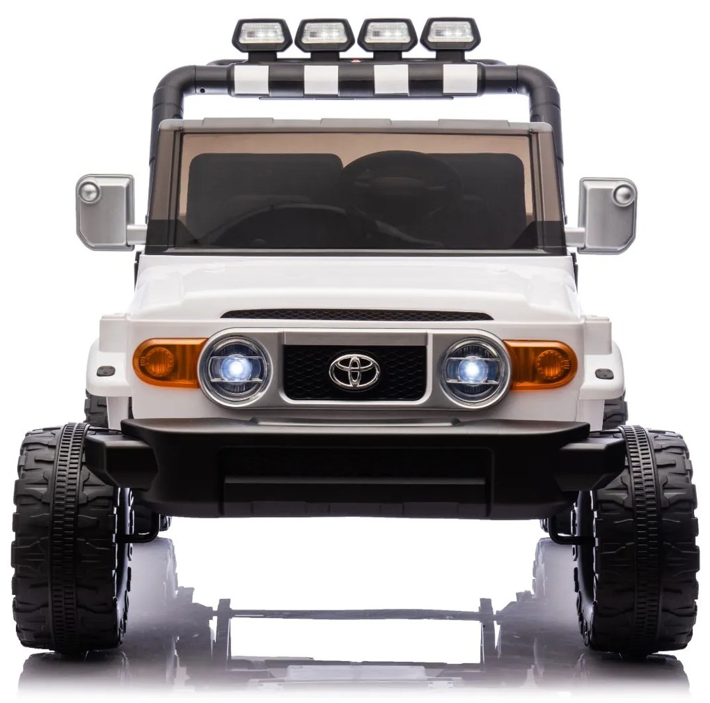 Carro elétrico para crianças Toyota FJ Cruiser XXL 24V 4x4, licença oficial (dois lugares), bateria de lítio portátil, chassis alto, suspensão traseir