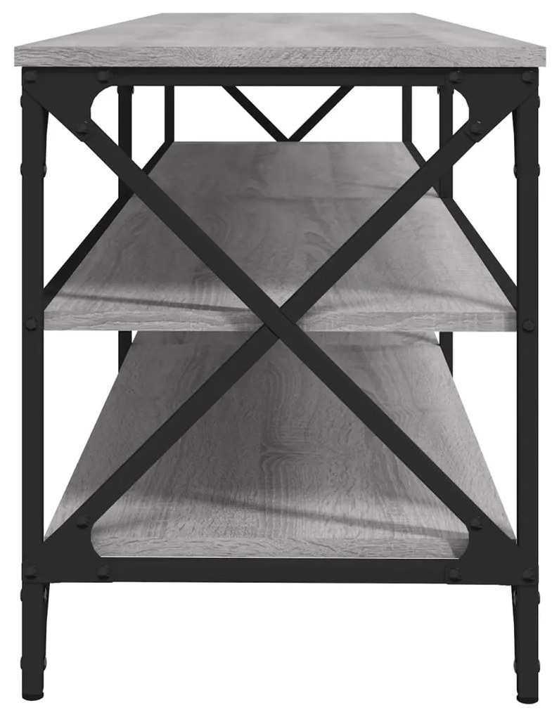 Móvel de TV 160x40x50 cm derivados de madeira cinzento sonoma