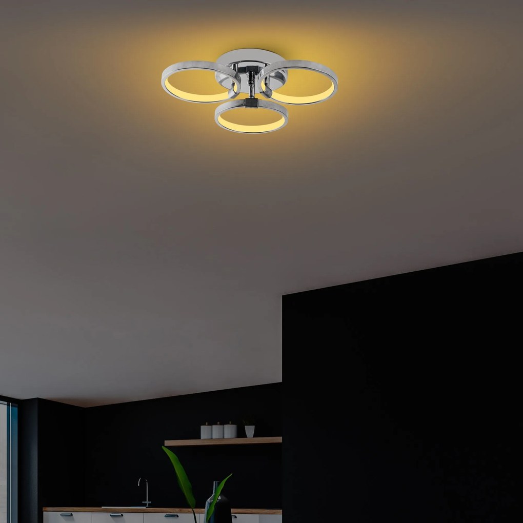 Chandelier Halka – Chrome – 37x9x32 cm