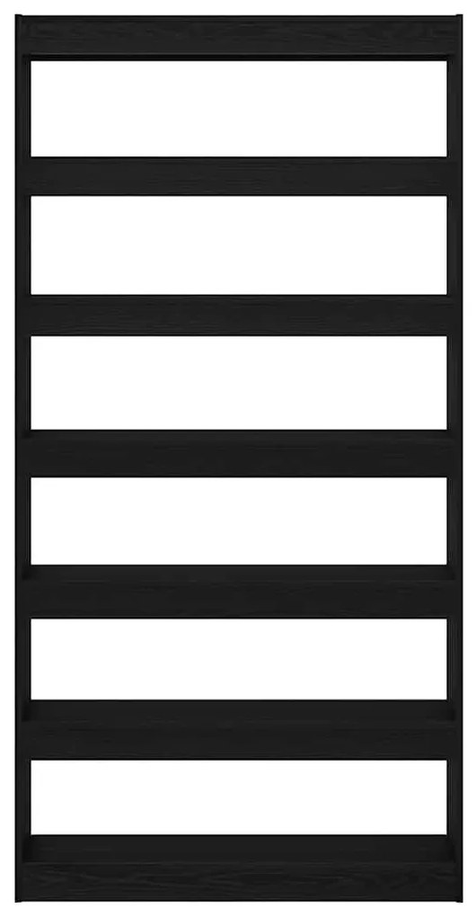 Estante vidaXL Carvalho preto Madeira de engenharia 100 x 30 x 198 cm