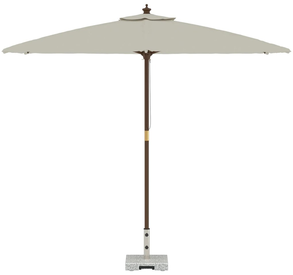 Base de Guarda-Chuva com Rodas com Pega Cinza Granito 29 kg Quadrada