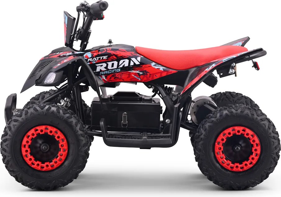 MINI MOTO 4 PARA CRIANÇAS 800W Ratte COM LIMITADOR 3 Posições Vermelho