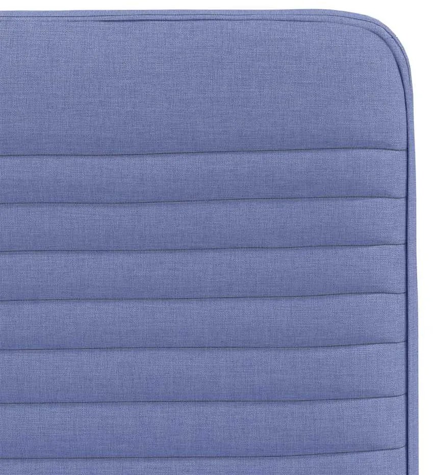 Cadeiras de jantar 2 pcs Jeans Tecido Azul