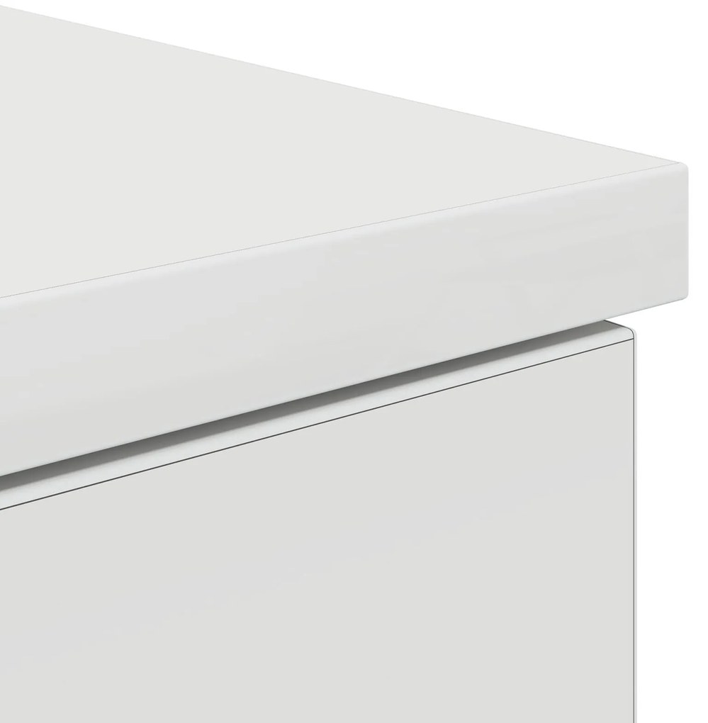 Mesa vidaXL Branca 140x49x76 cm Madeira engenheirada