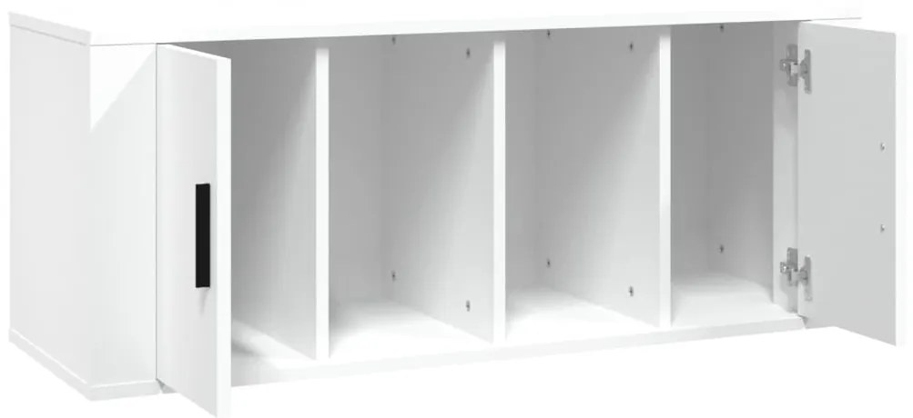 Móvel p/ TV 100x35x40cm madeira processada branco