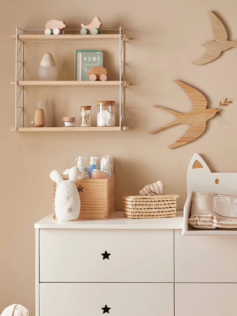 Agora -23%: Prateleira com 3 níveis branco claro liso