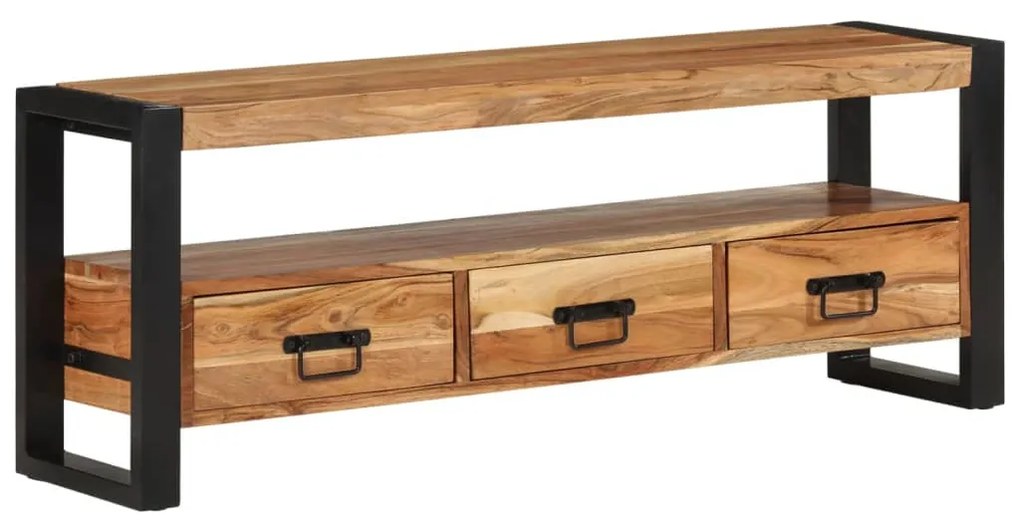 Móvel de TV 120x30x45 cm madeira de acácia maciça