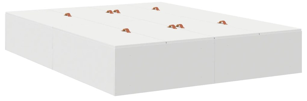 Cama com Arrumação Branca 160x200 cm