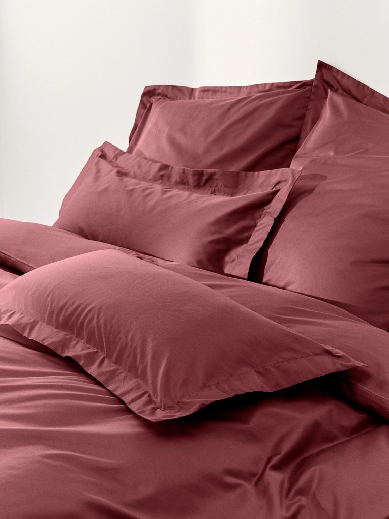 Capa de edredão em cetim de algodão Premium