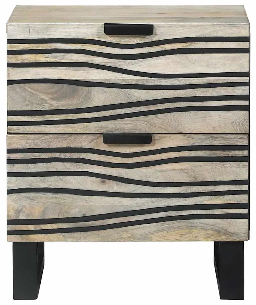 Mesas de cabeceira com gaveta 2 pcs Nogueira 40 x 33.5 x 46 cm