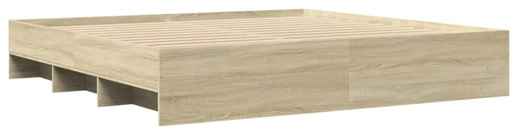 Estrutura cama s/ colchão 180x200cm carvalho sonoma