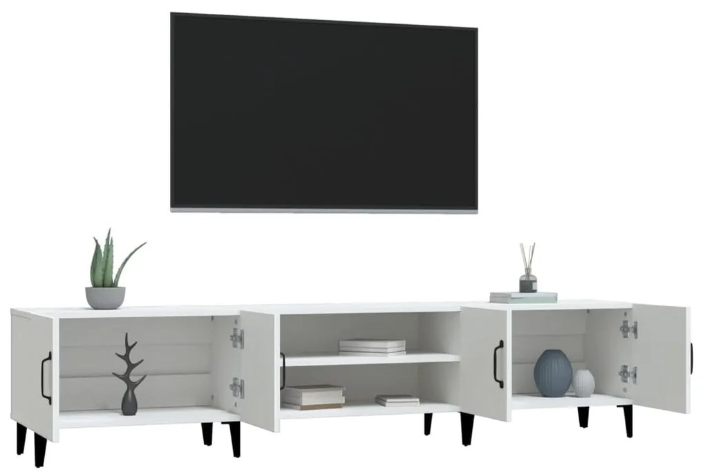 Móvel p/ TV 180x31,5x40 cm derivados de madeira branco