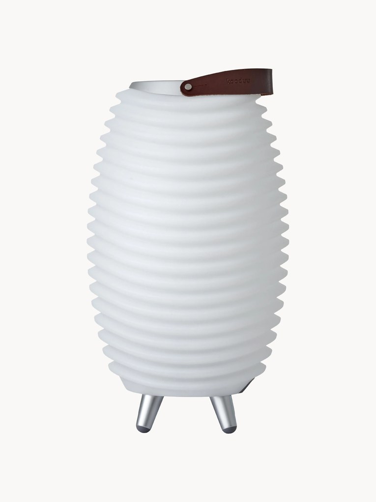 Candeeiro de jardim LED portátil e regulável Synergy S, com altifalante e refrigerador de garrafas