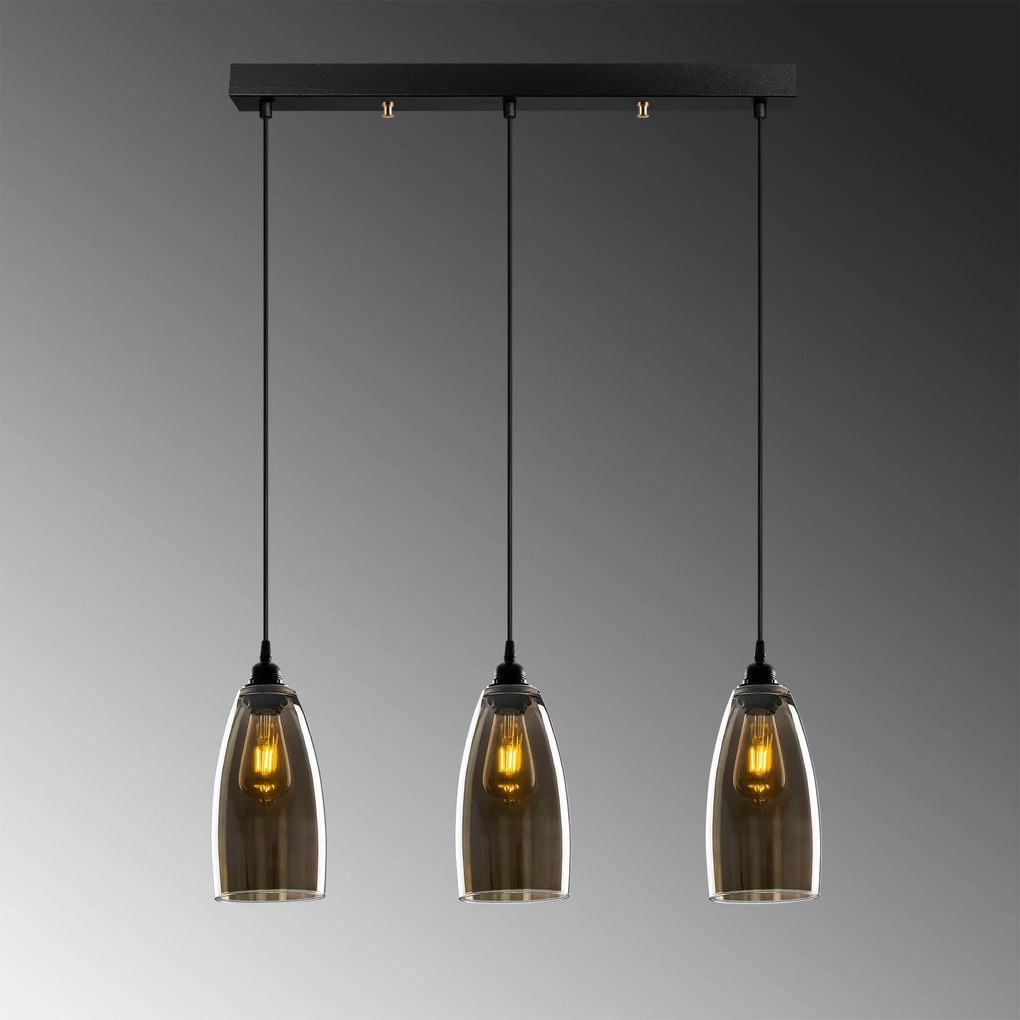 Chandelier Smoked – Fume – 63 x 63 cm
