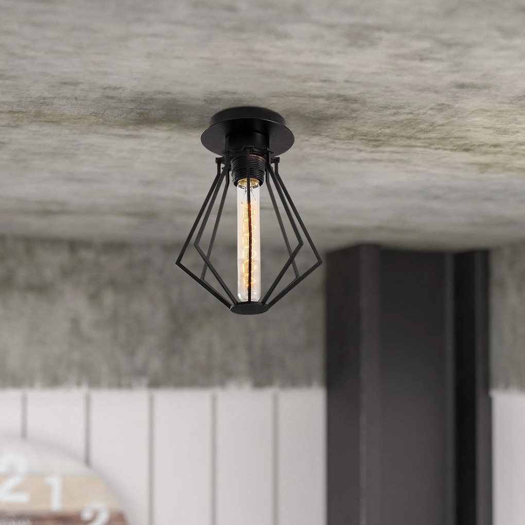 Chandelier Oylat – Preto – 18 cm Diâmetro, 25 cm Altura