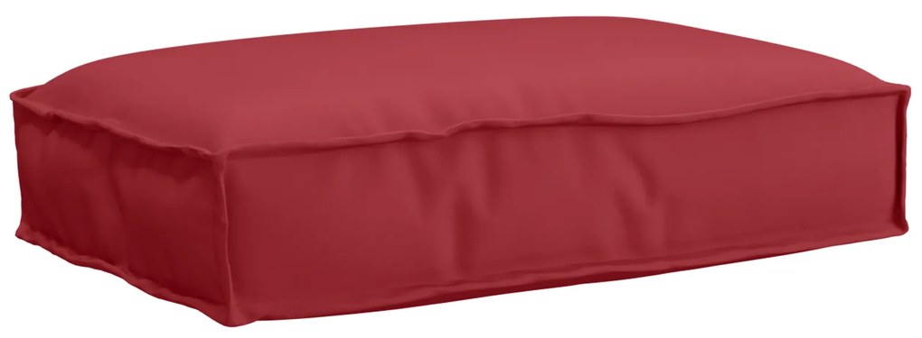 vidaXL Almofada de palete para assento Vinho Vermelho 60 x 40 x 8 cm