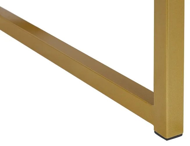 Mesa de apoio com 1 gaveta preta LARGO Beliani