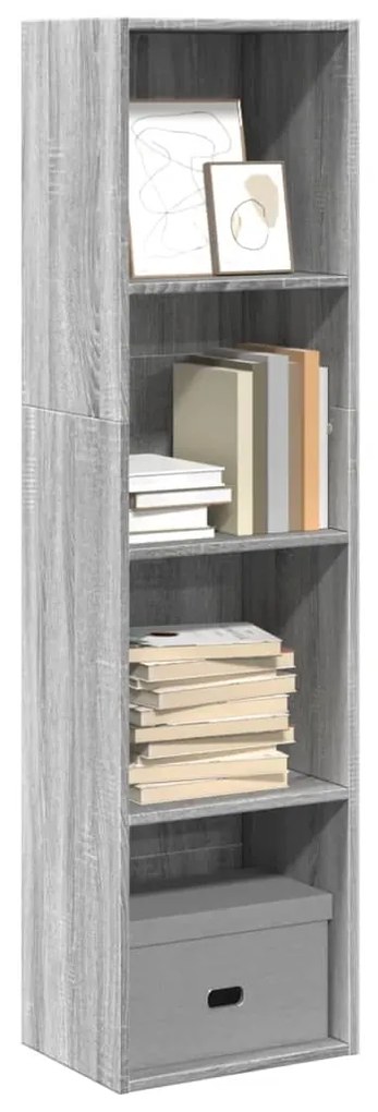 vidaXL Estante 40x30x152 cm derivados de madeira cinzento sonoma