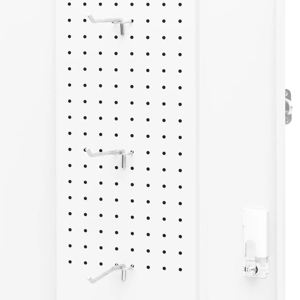 Armário para selas 53x53x140 cm aço branco