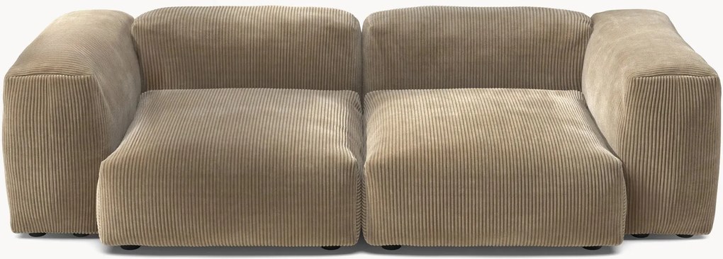 Sofá modular em bombazina Vetsak (2 lugares)