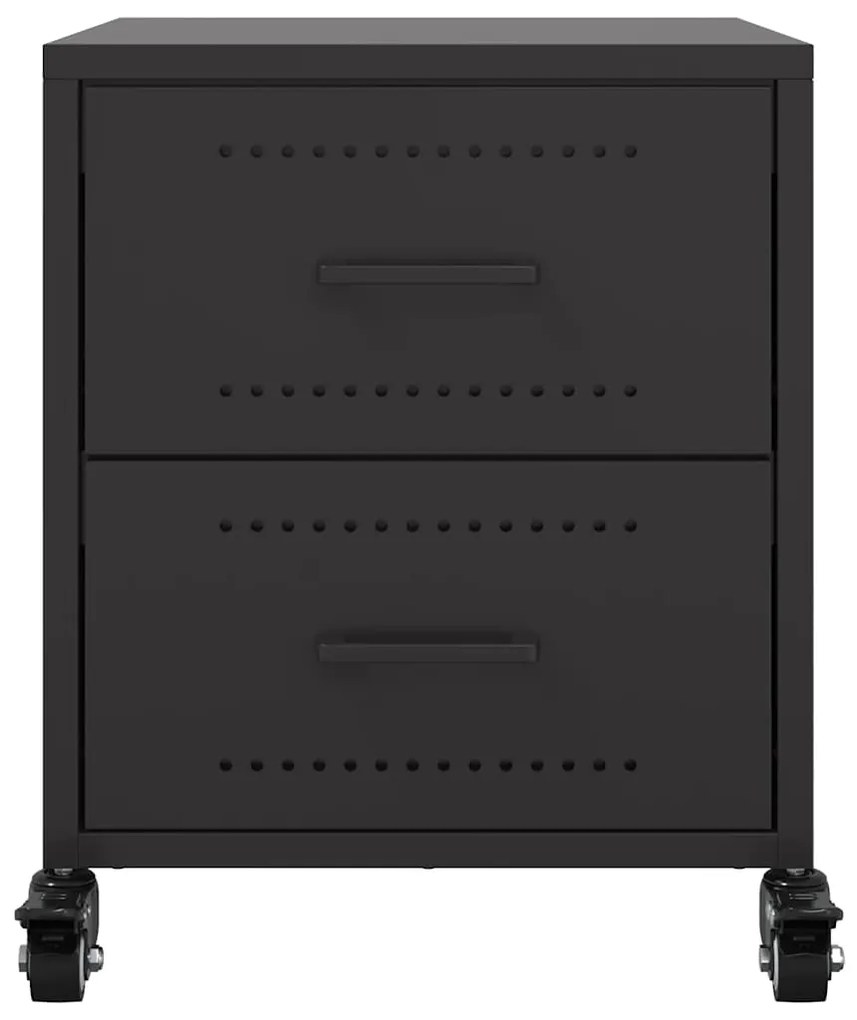 Mesa de cabeceira 36x39x43,5 cm aço preto